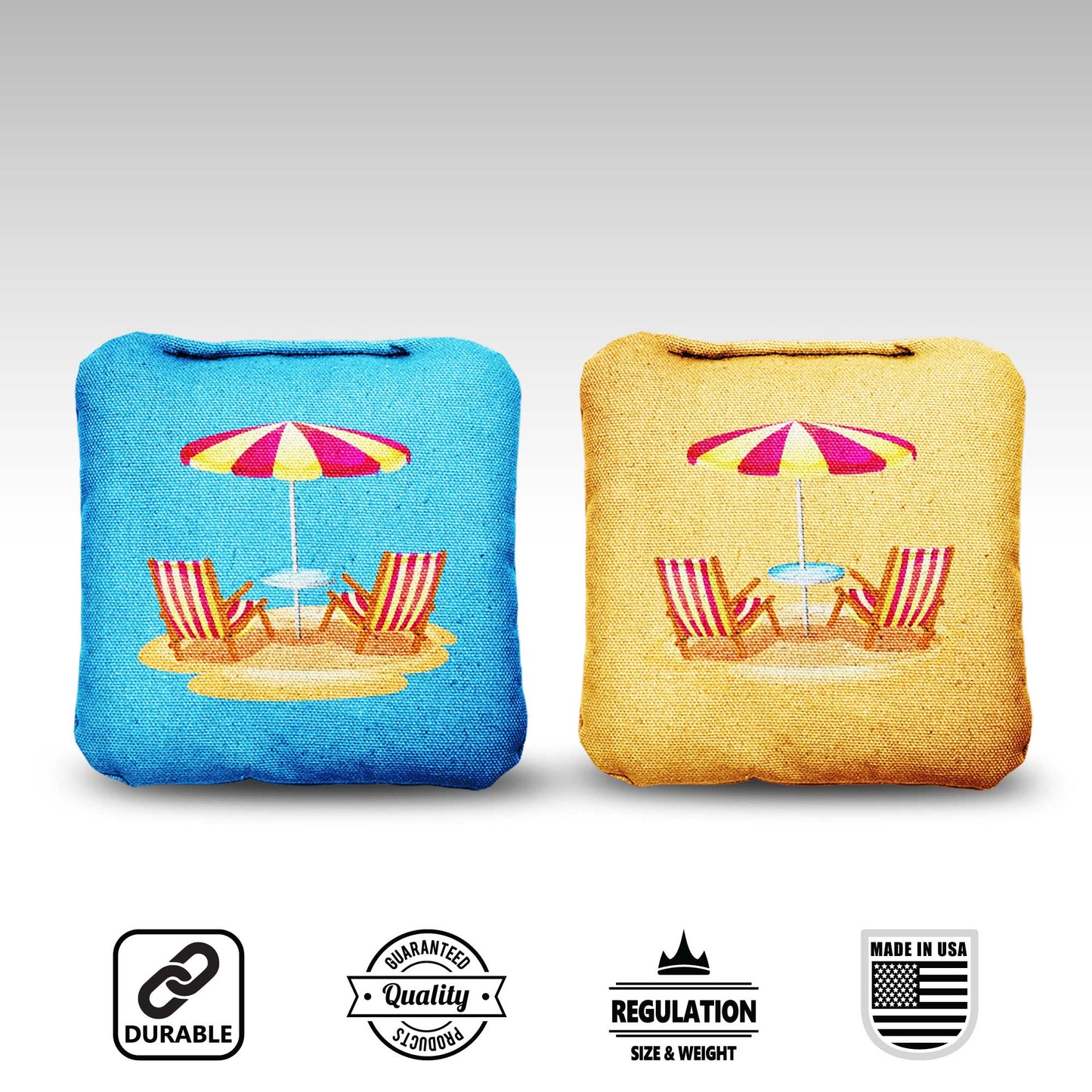 The Flip Flop Zones - 8 Cornhole Bags