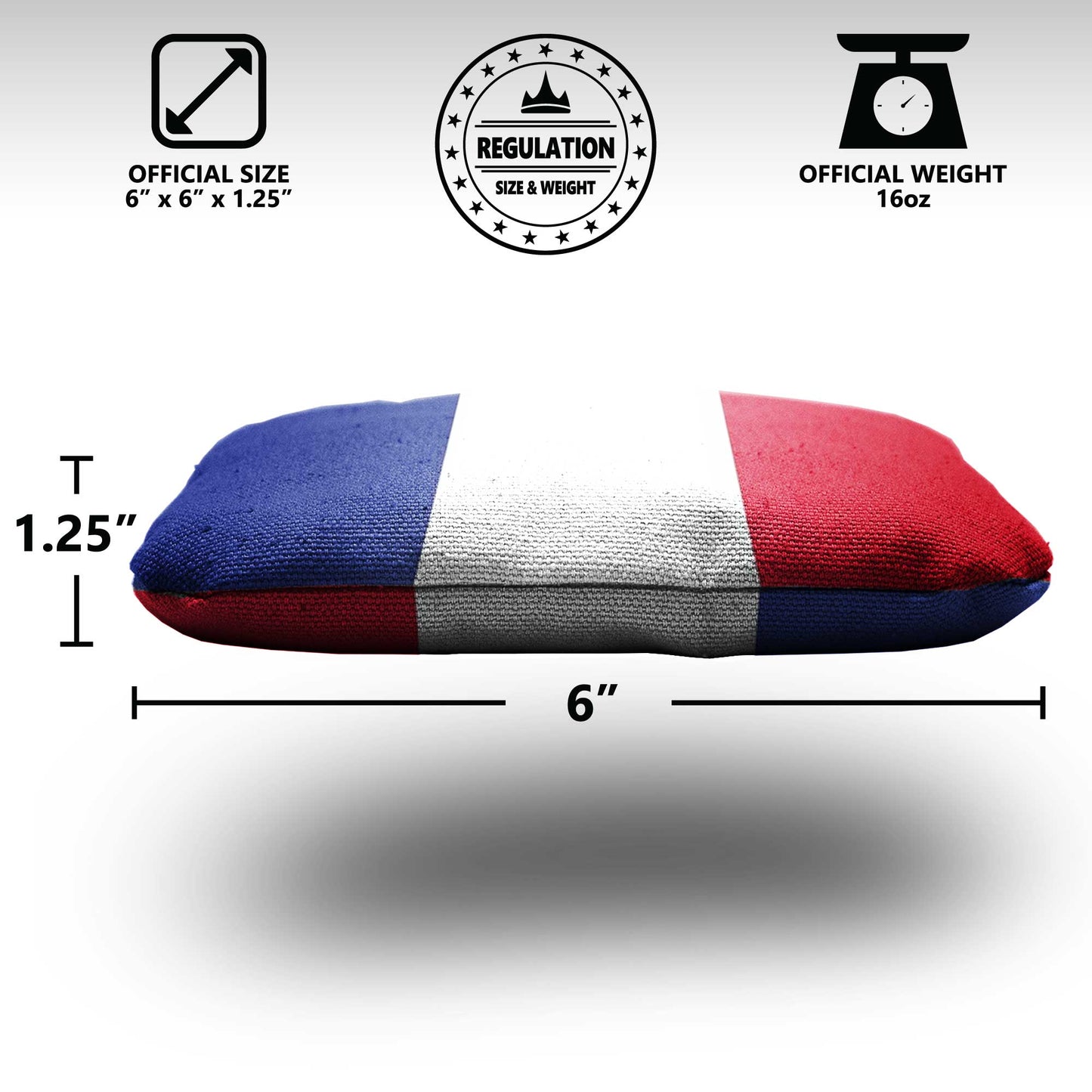 The French and Mericas - 8 Cornhole Bags