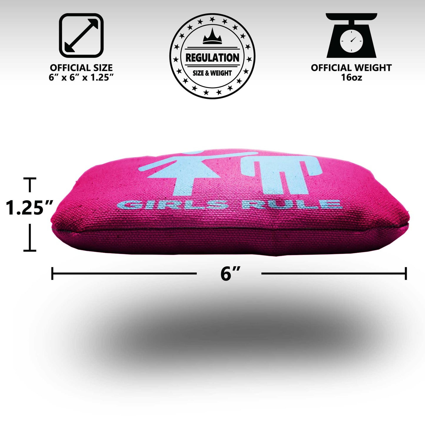 The Girls Rule - 8 Cornhole Bags