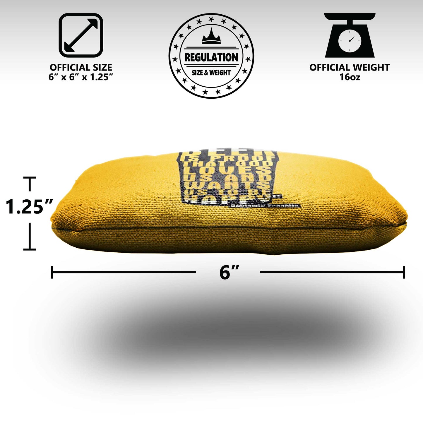 The God Loves Beers - 8 Cornhole Bags