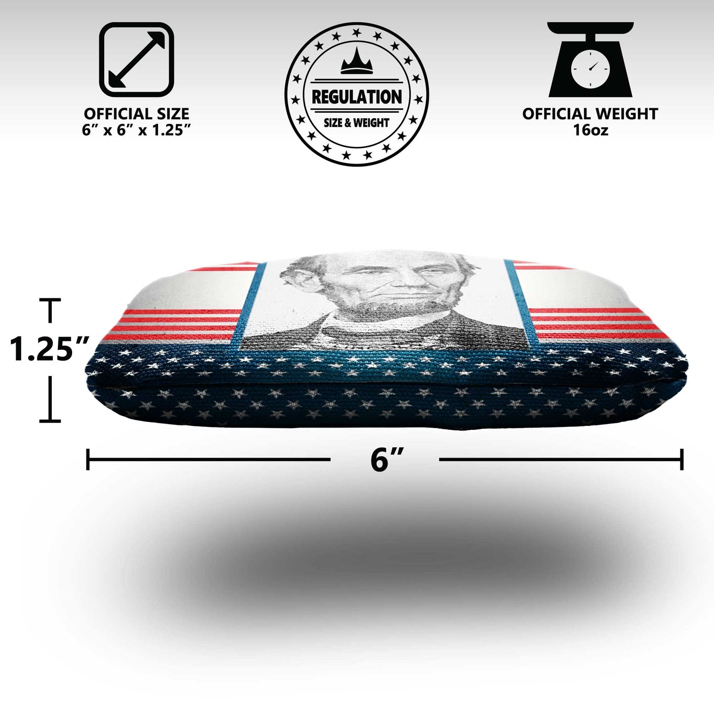 The Honest Abes - 8 Cornhole Bags