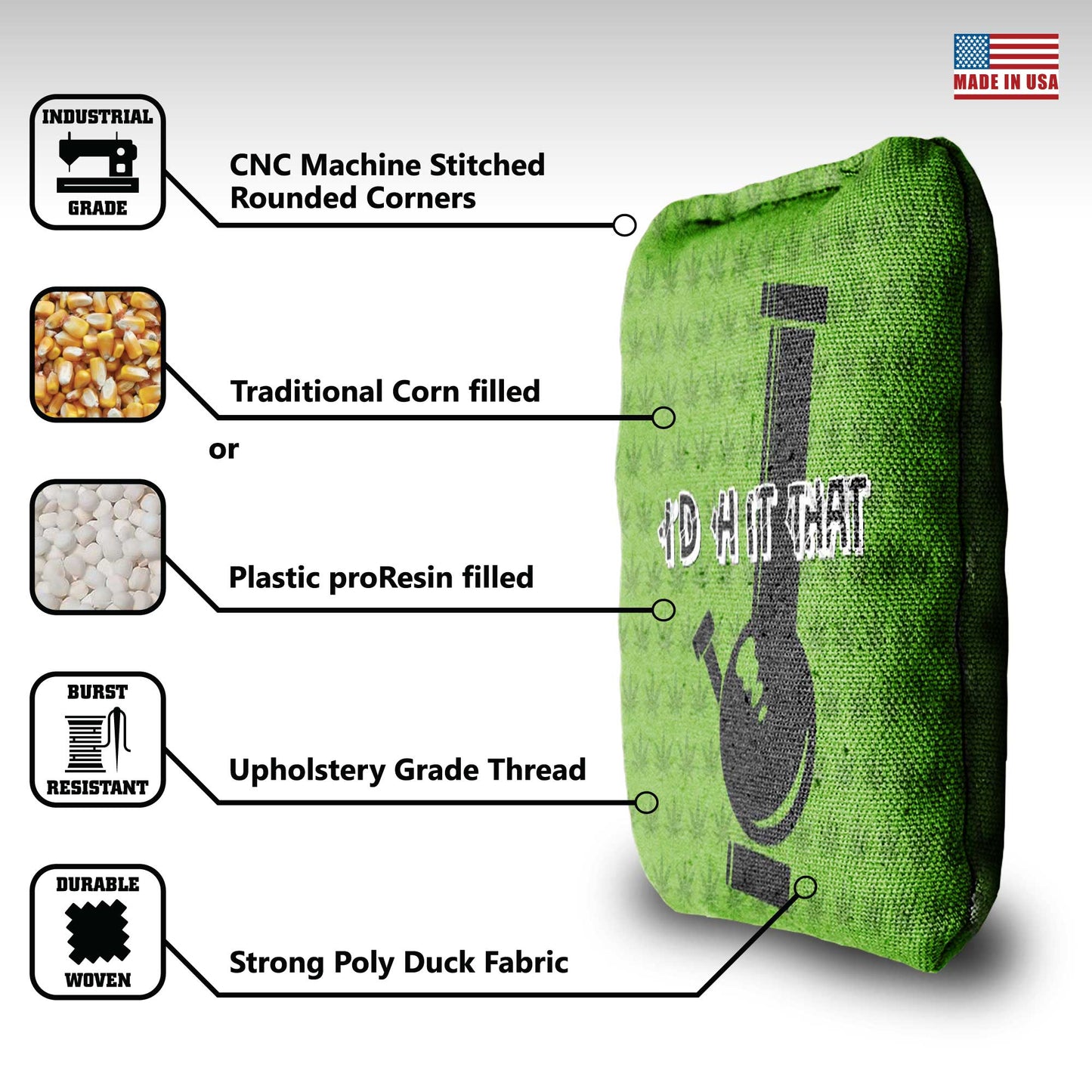 The I'd Hit That's - 8 Cornhole Bags