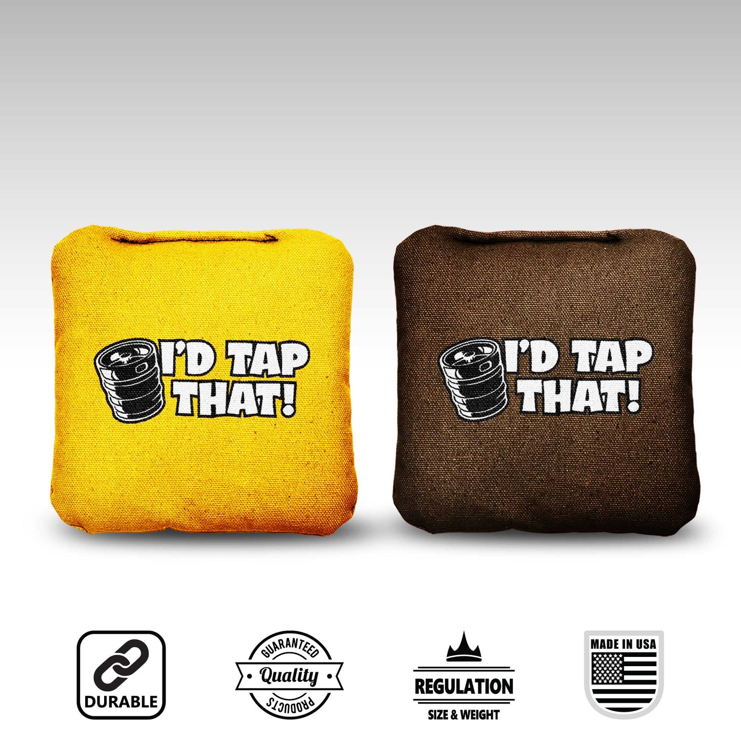 The I'd Tap That's - 8 Cornhole Bags