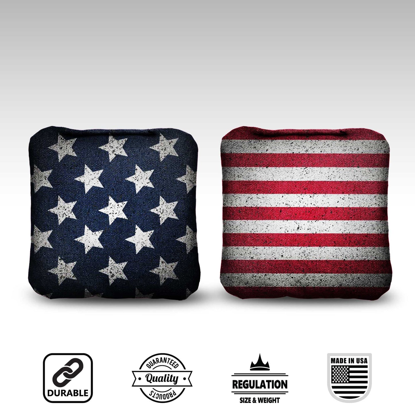 The Mericas (Grunge) - 8 Cornhole Bags