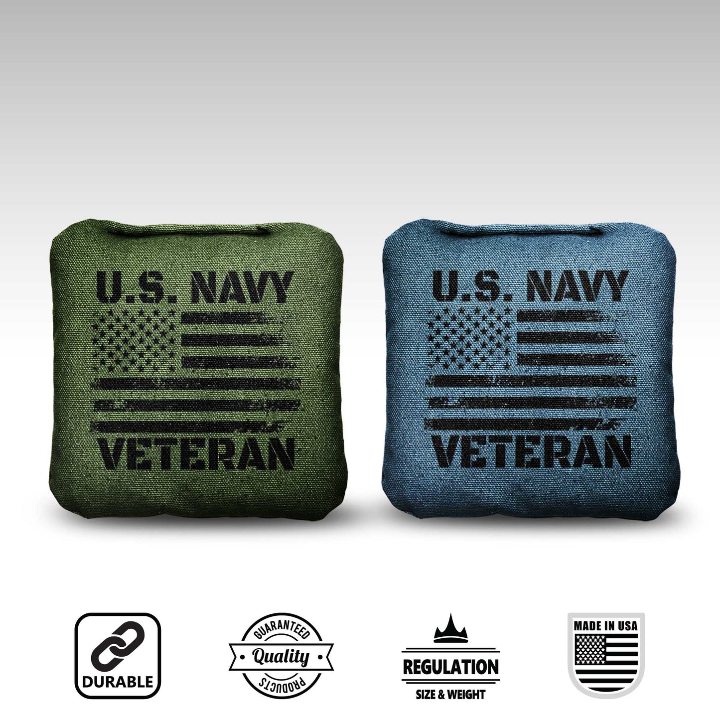 The Navy Vets - 8 Cornhole Bags