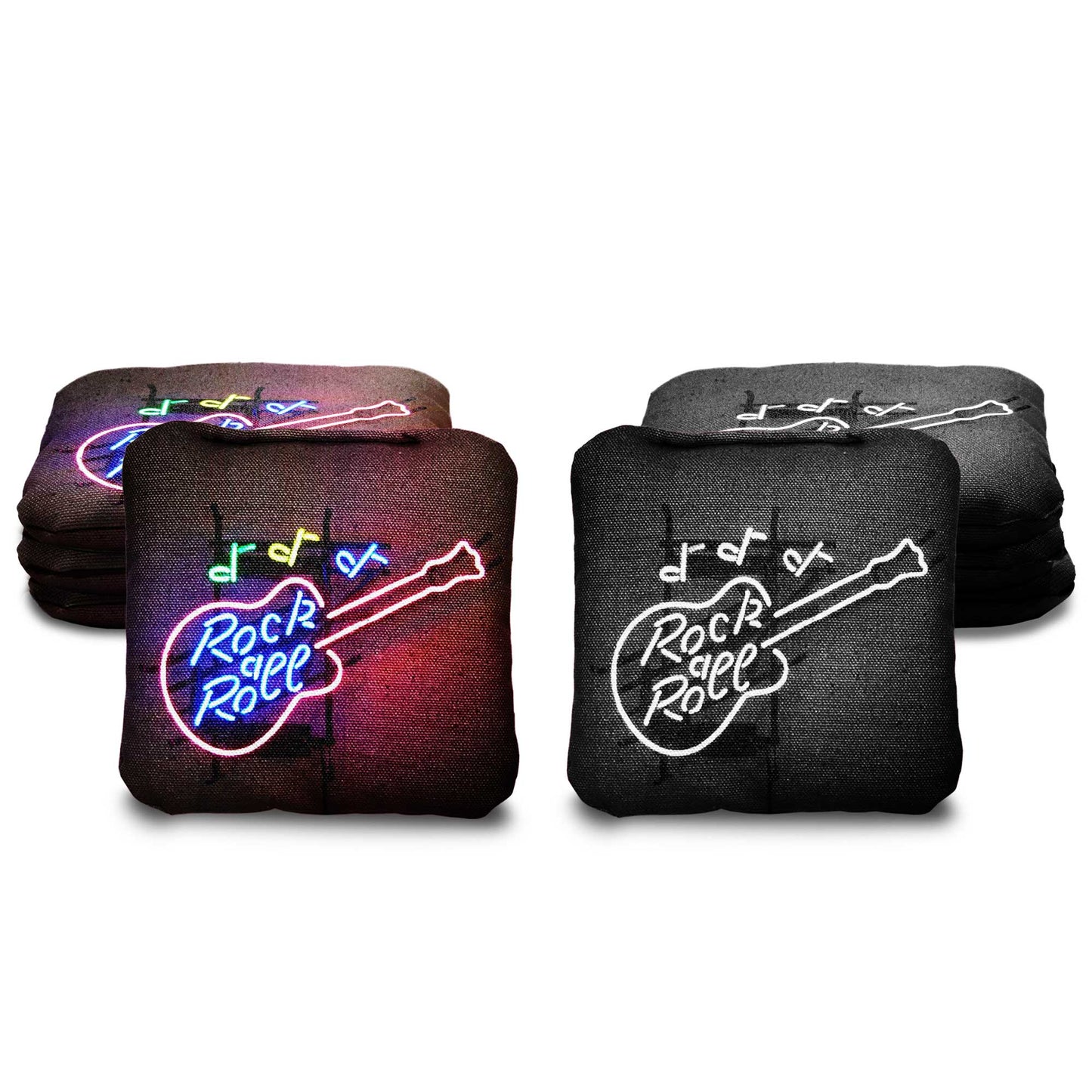The Neon Guitars - 8 Cornhole Bags