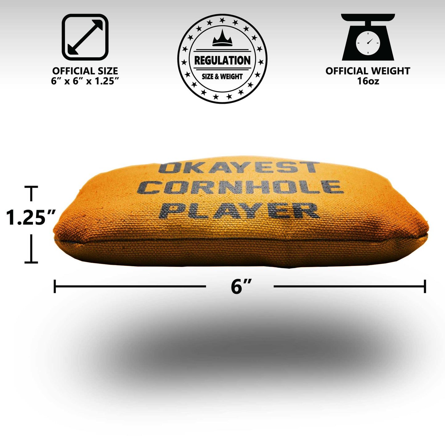 The Okayests - 8 Cornhole Bags