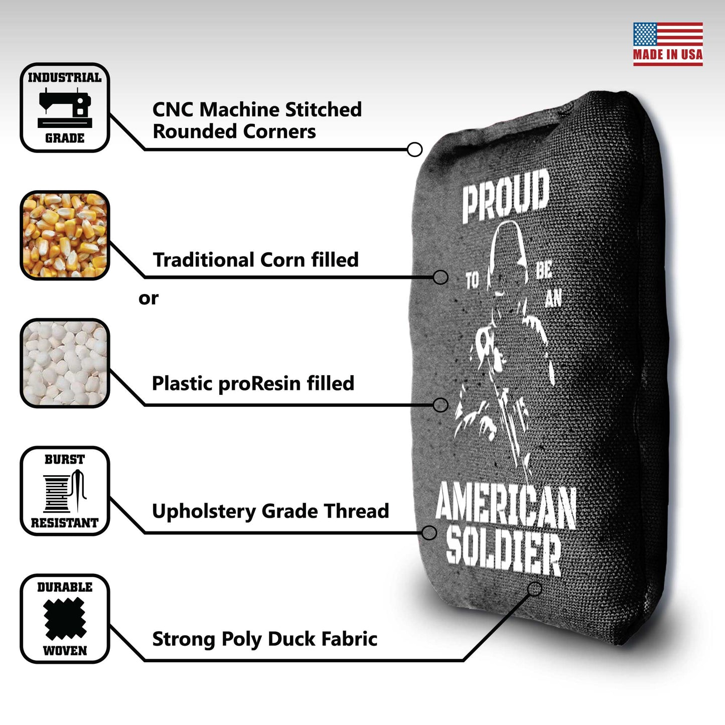 The Protectors - 8 Cornhole Bags