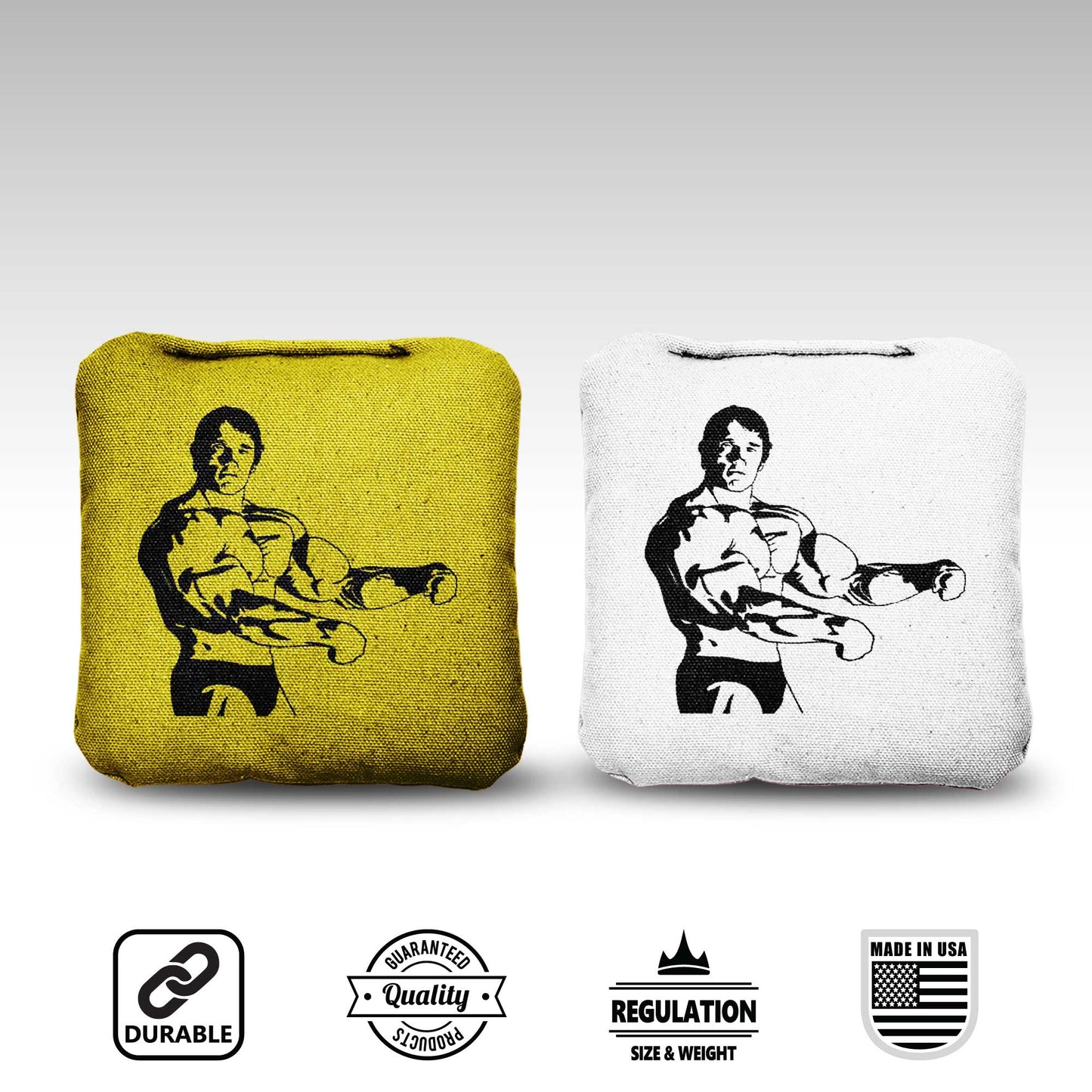 The Pumping Irons - 8 Cornhole Bags