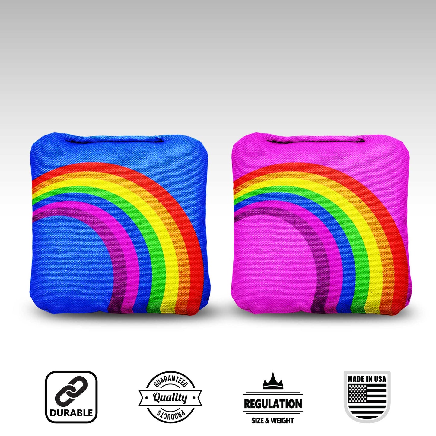 The Rainbows - 8 Cornhole Bags
