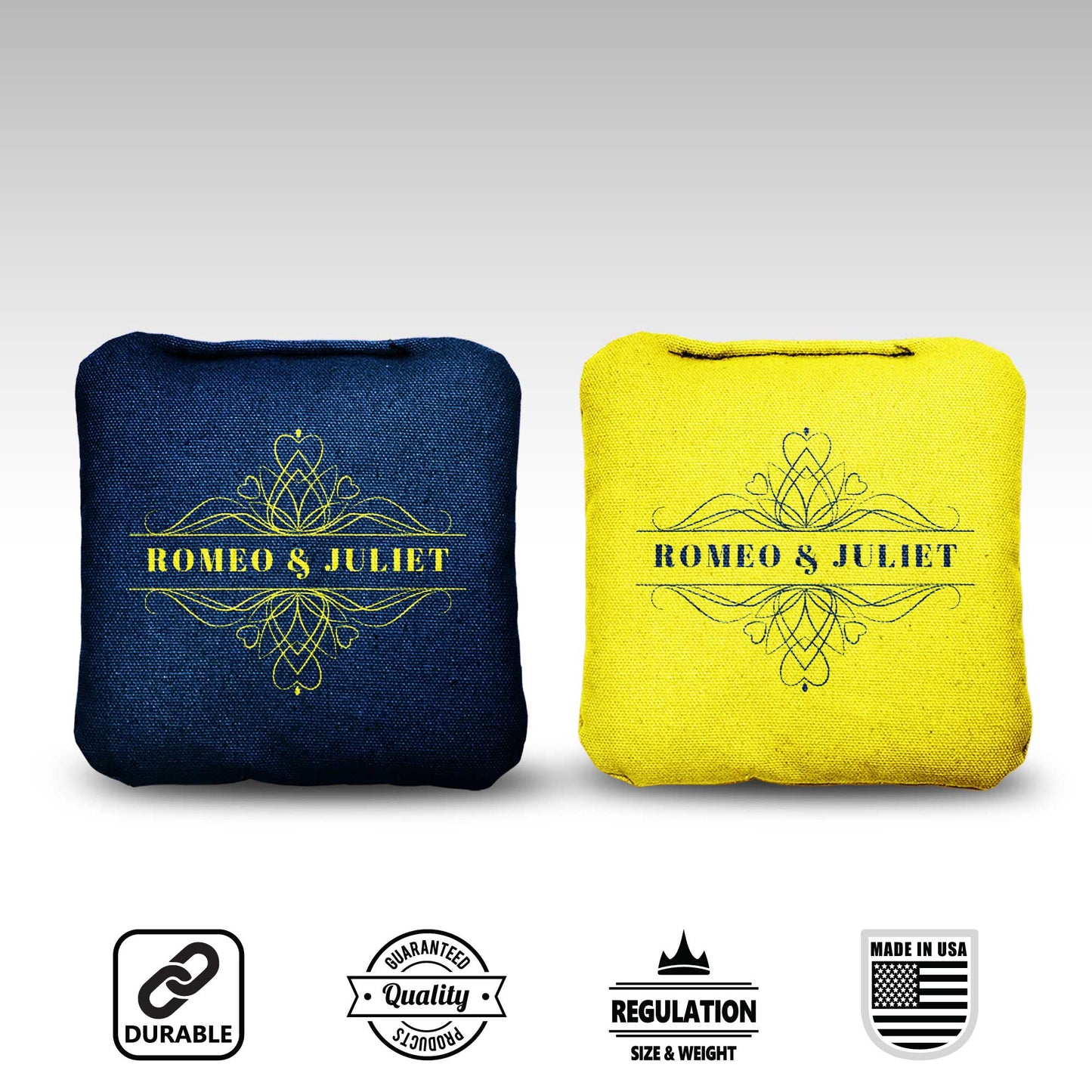 The Romeo & Juliets - 8 Cornhole Bags