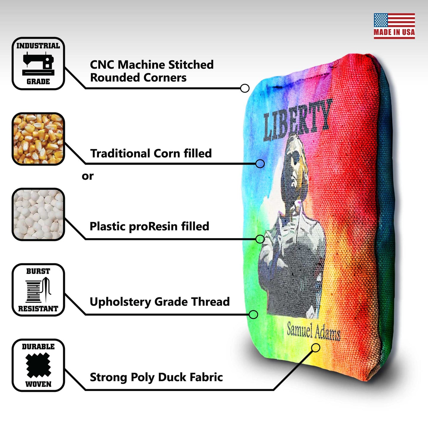 The Samuel Adams - 8 Cornhole Bags