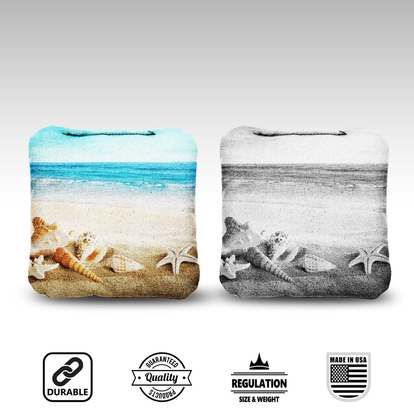 The Seashell Wishes - 8 Cornhole Bags