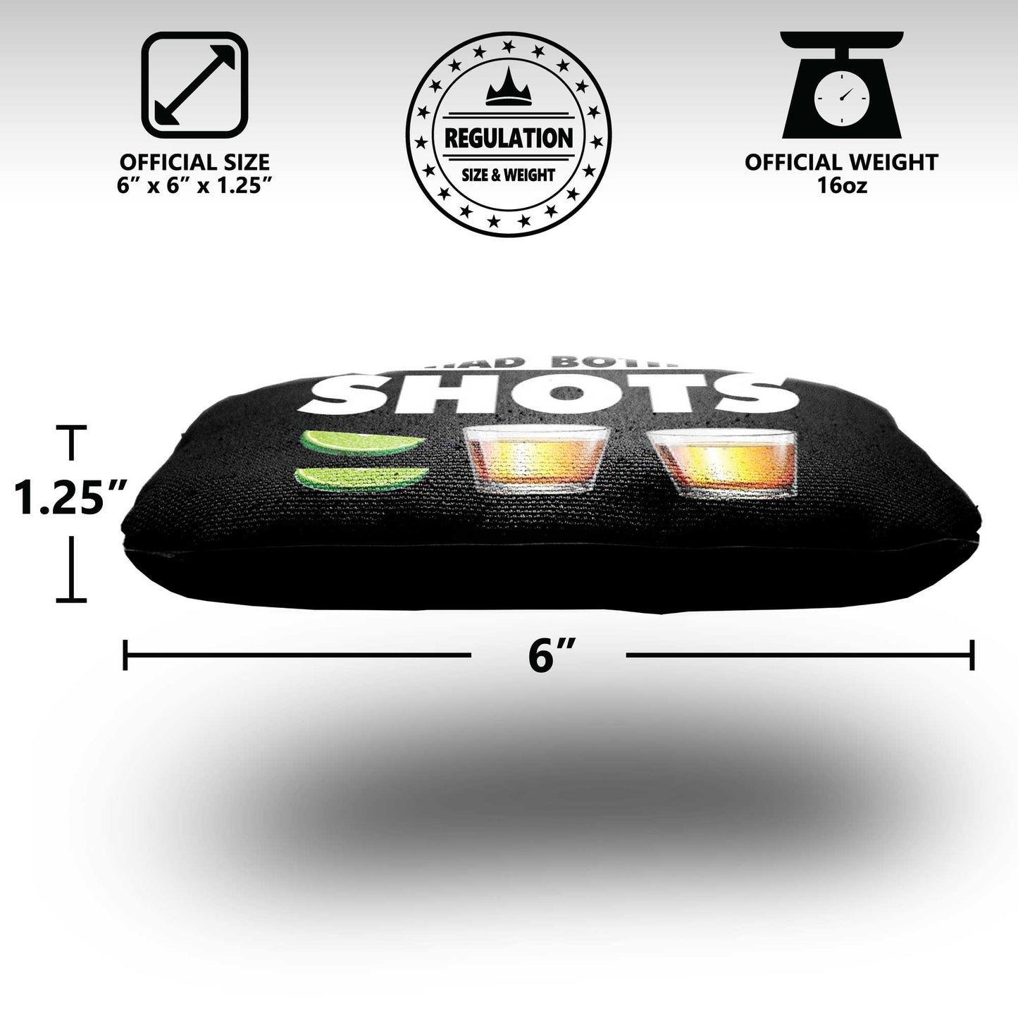 The Shots - 8 Cornhole Bags
