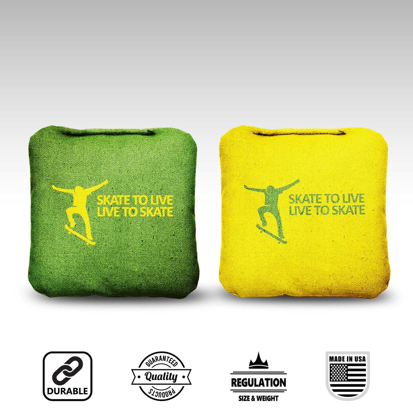 The Skates to Live - 8 Cornhole Bags