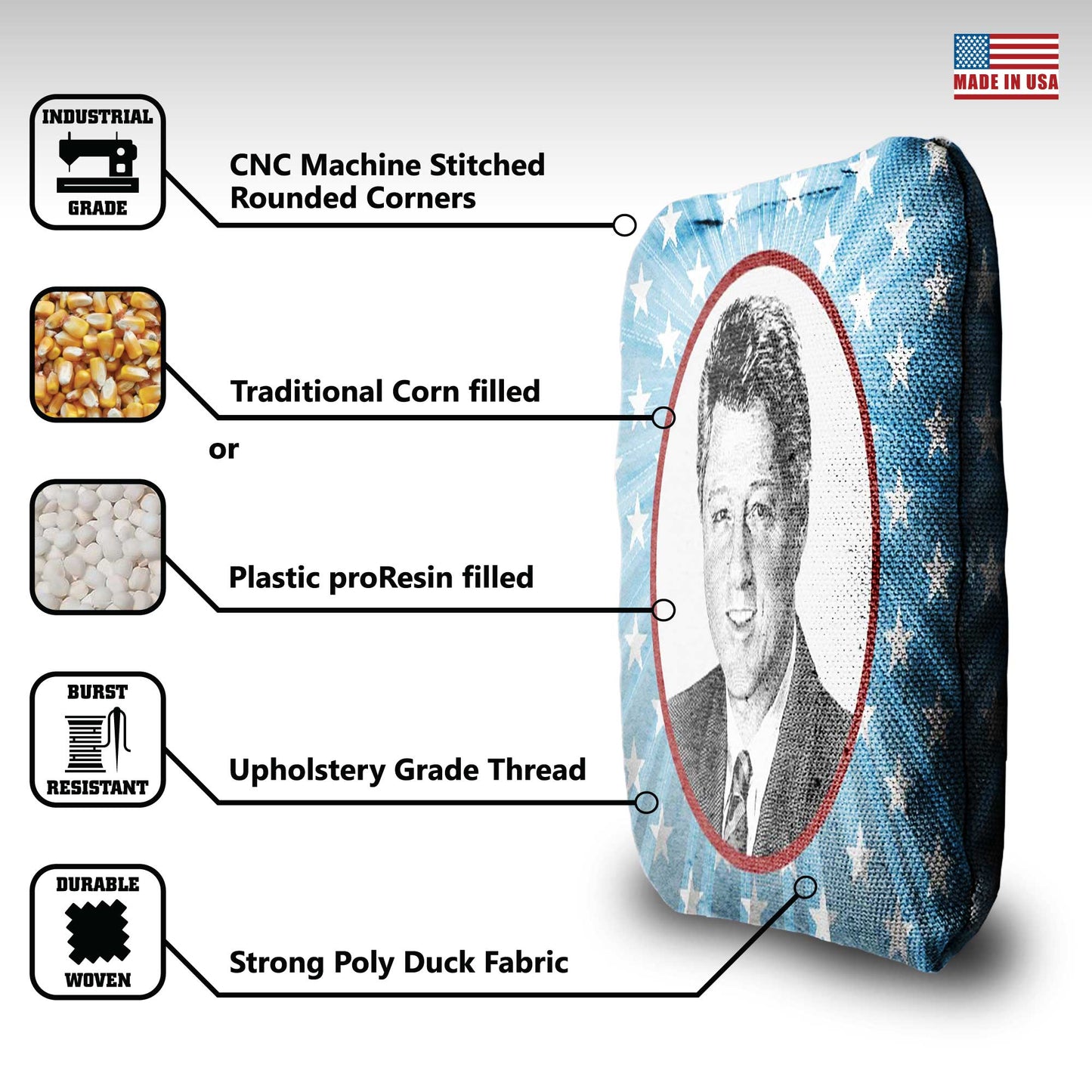 The Bubbas - 8 Cornhole Bags