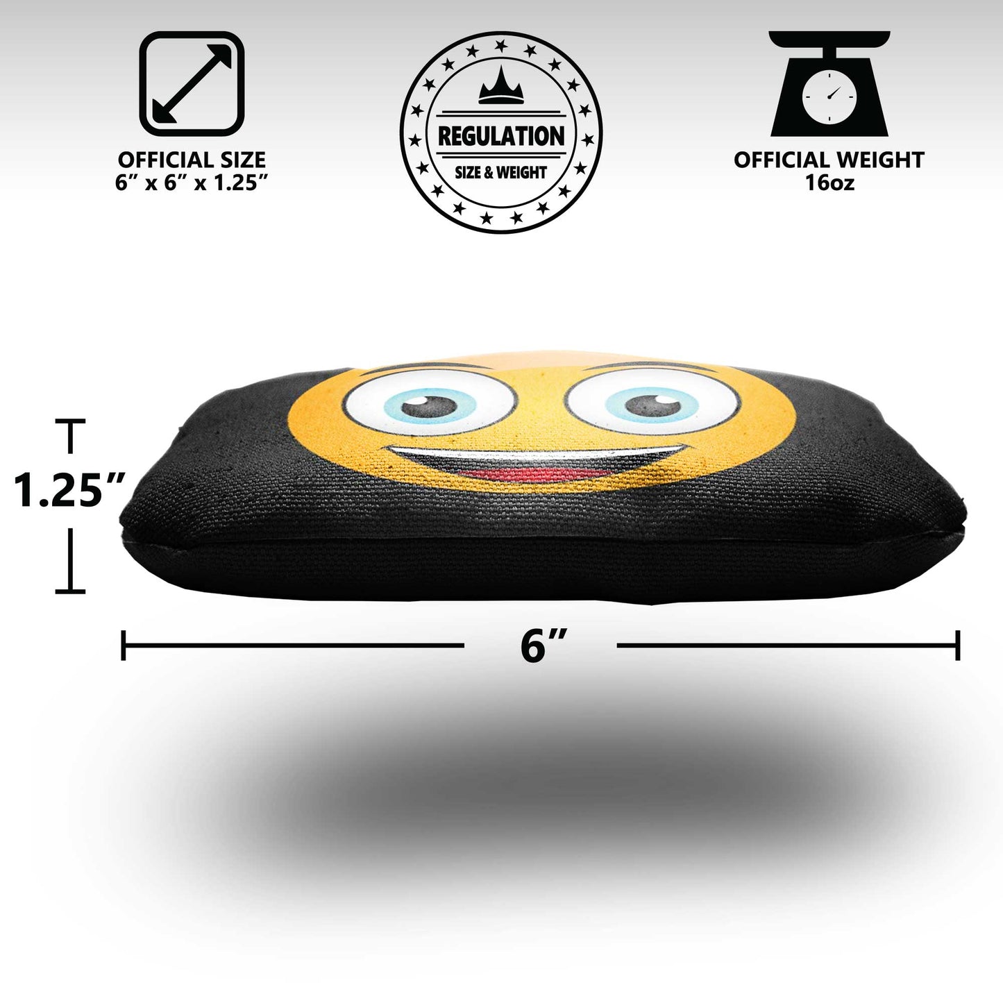 The Smiley's - 8 Cornhole Bags
