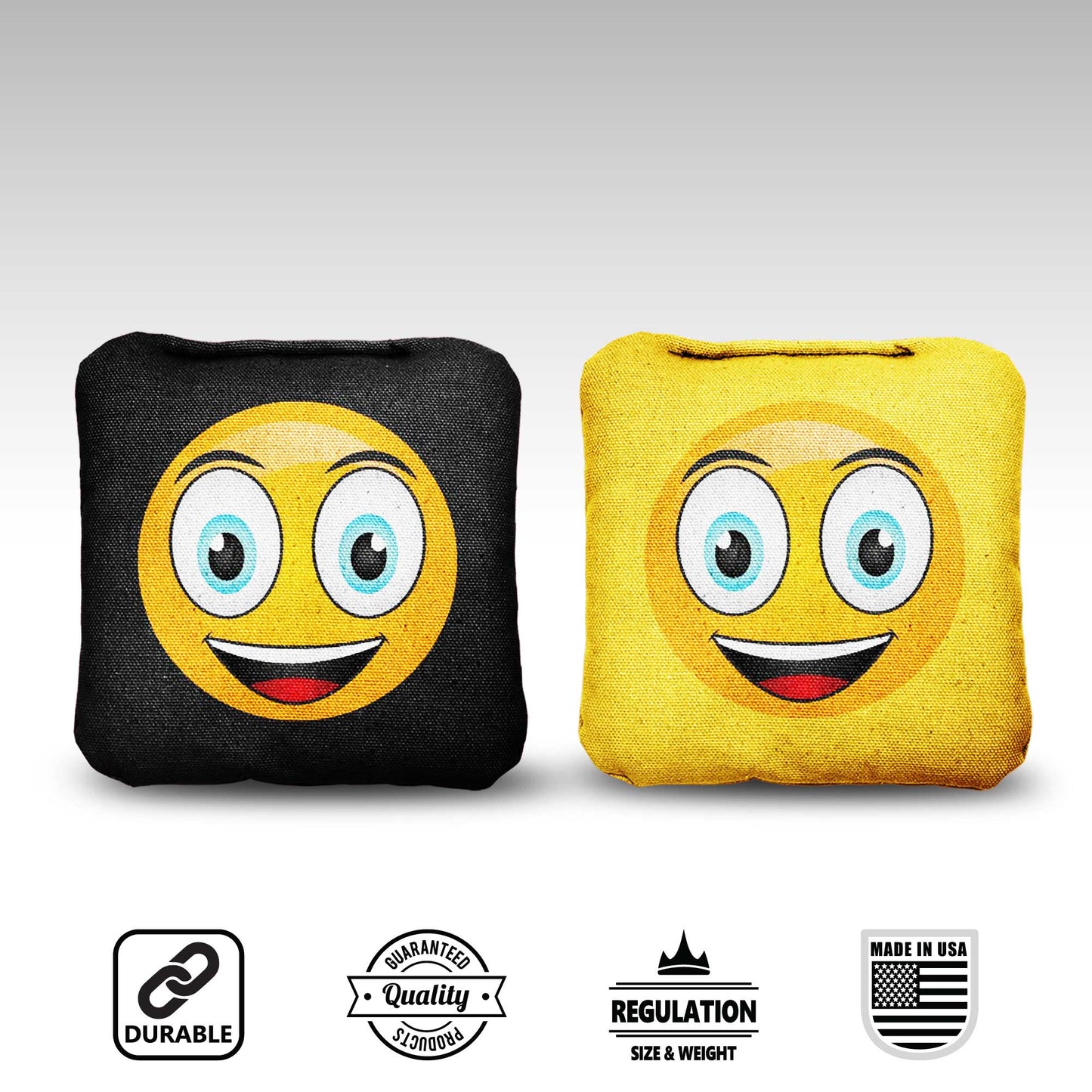 The Smiley's - 8 Cornhole Bags