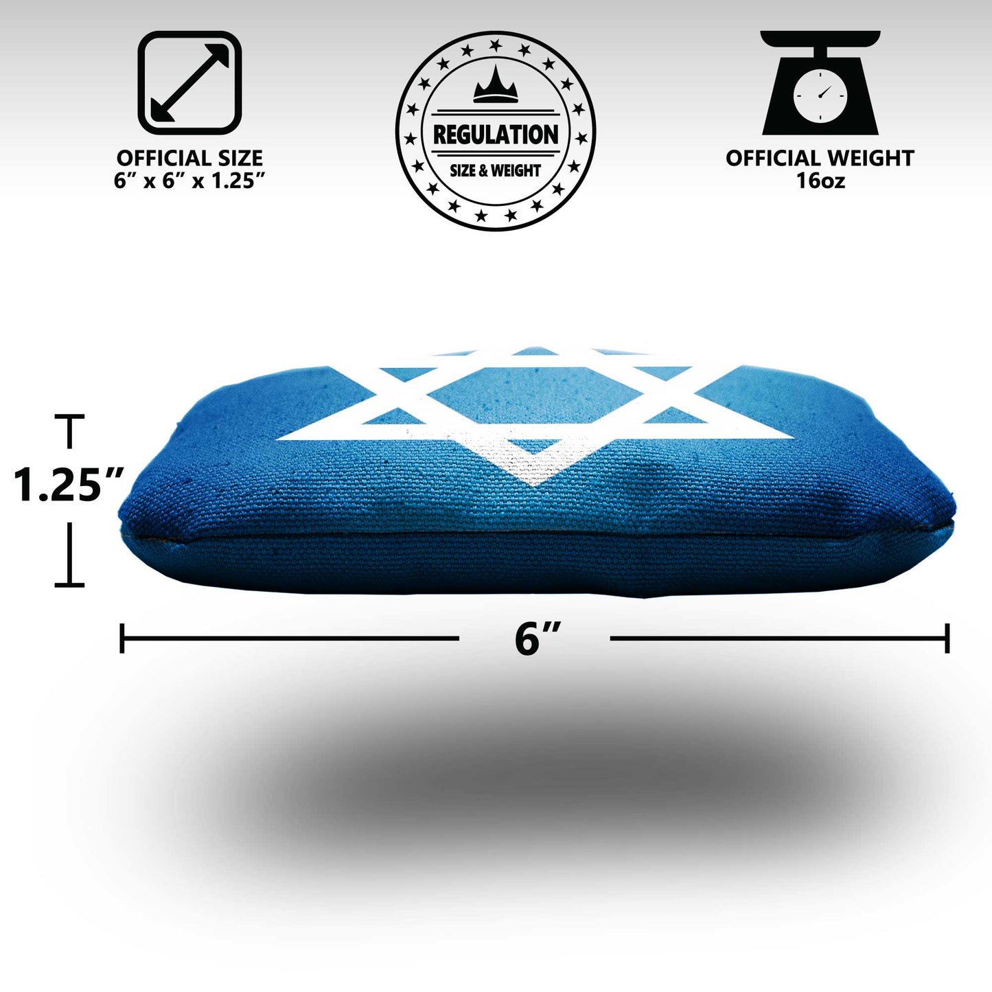 The Star of Davids - 8 Cornhole Bags