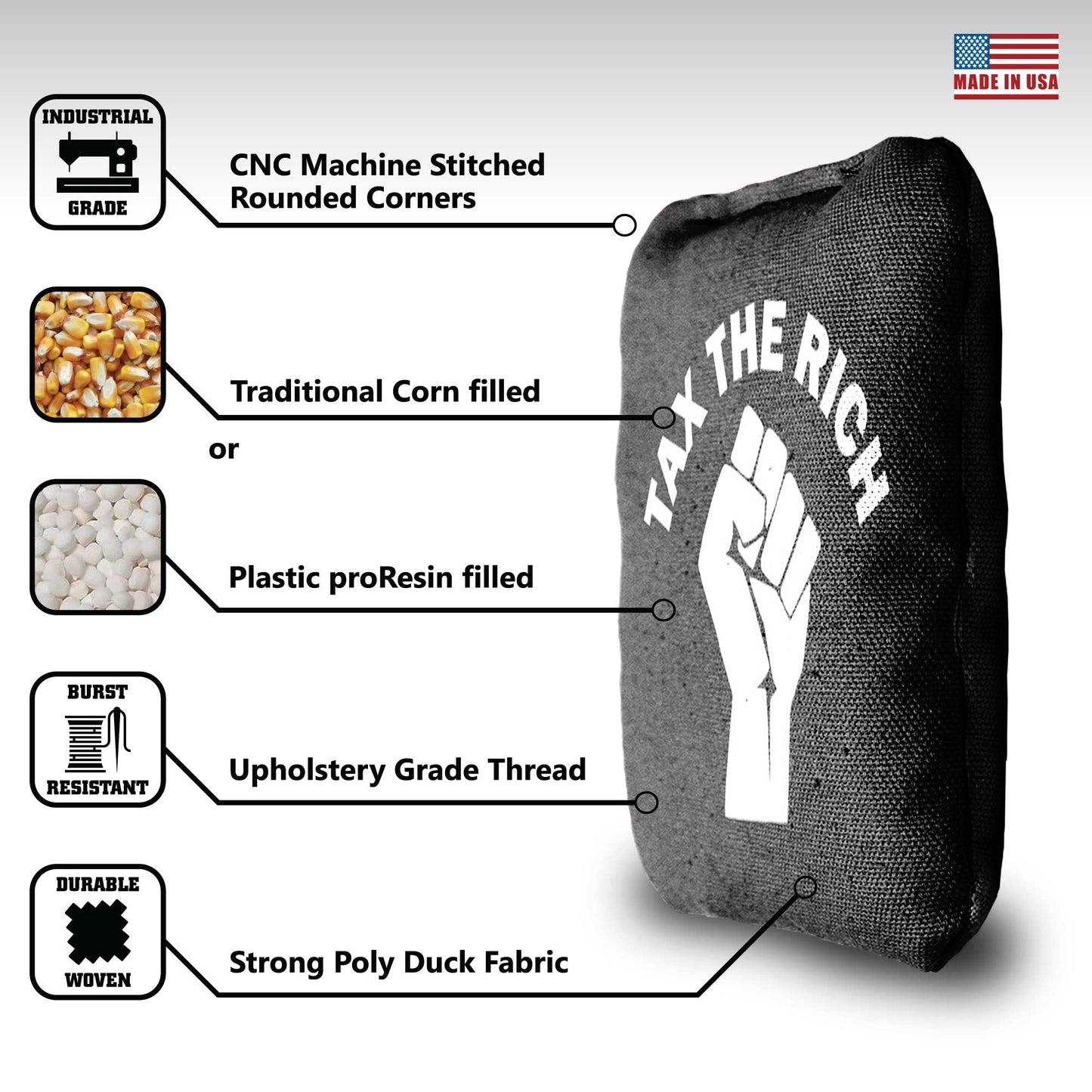 The 2 Percents - 8 Cornhole Bags