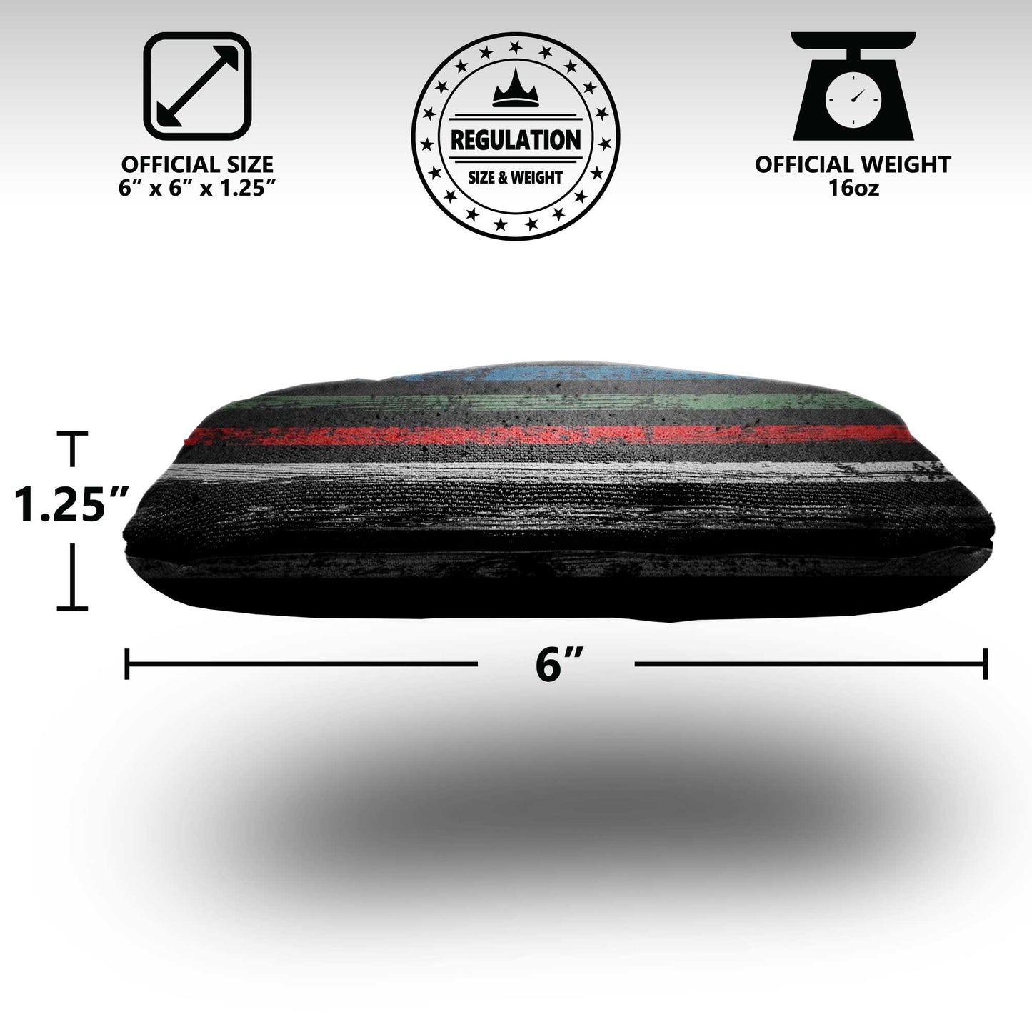 The Thin Blue Green Red Lines - 8 Cornhole Bags