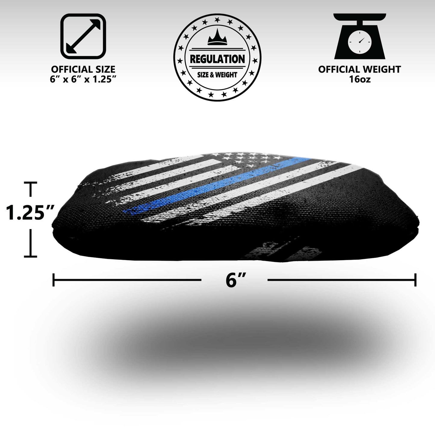 The Thin Blue Lines (Flag) - 8 Cornhole Bags