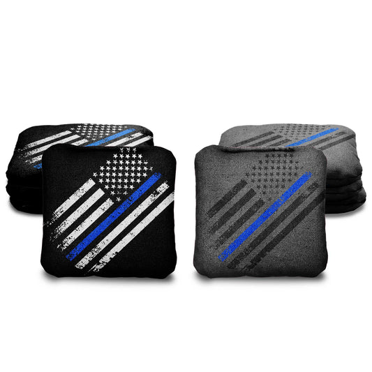 The Thin Blue Lines (Flag) - 8 Cornhole Bags