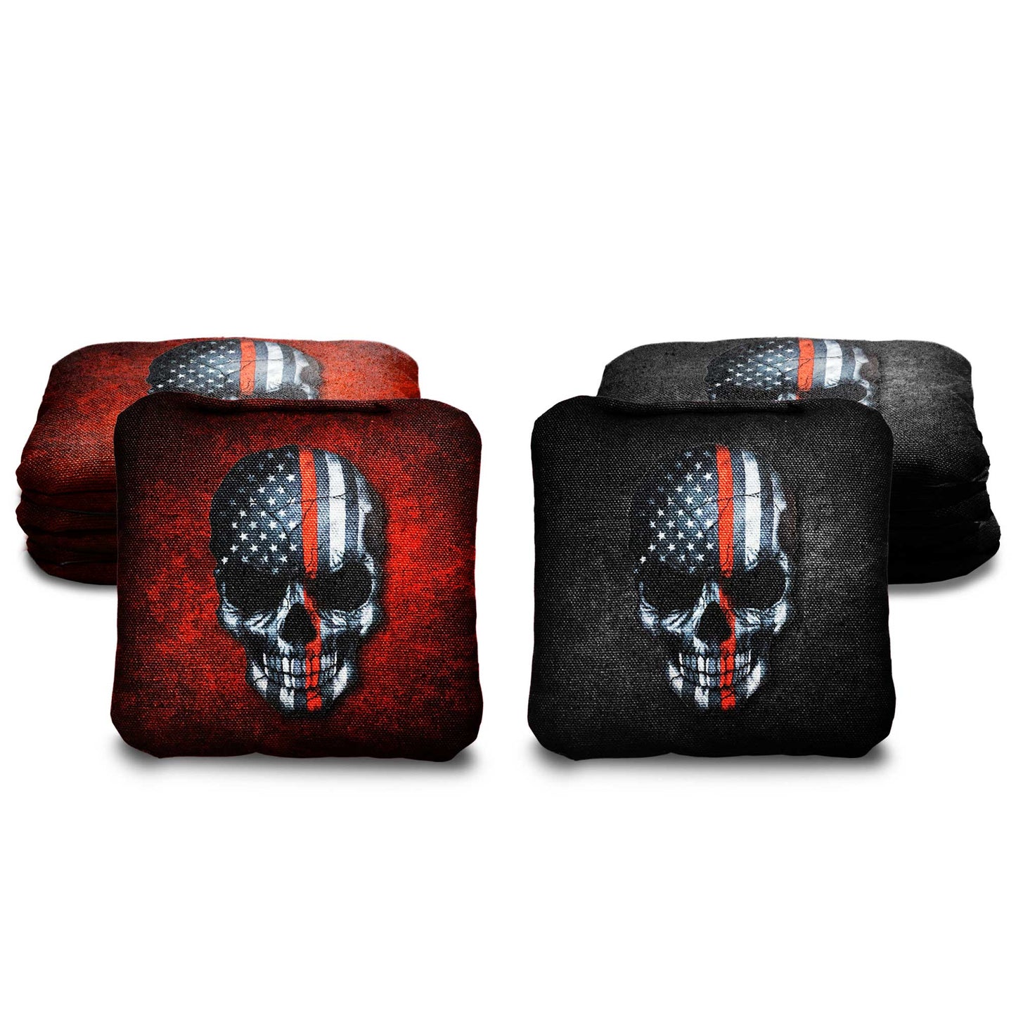 The Thin Red Lines (Skulls) - 8 Cornhole Bags