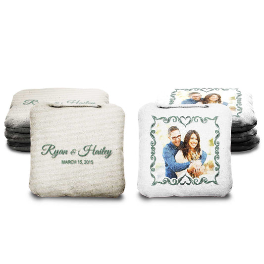 The Two Hearts - 8 Cornhole Bags