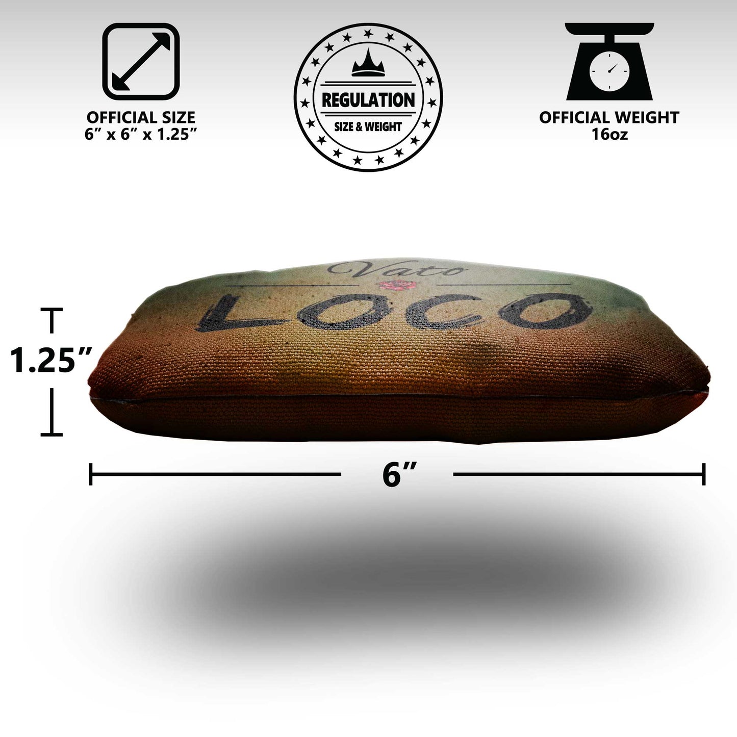 The Vatos - 8 Cornhole Bags