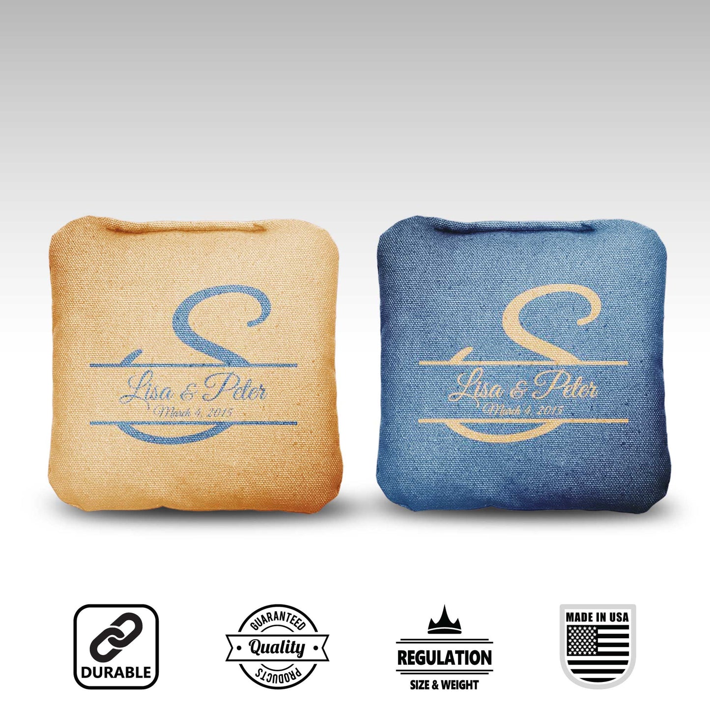 The Wedding Seals - 8 Cornhole Bags