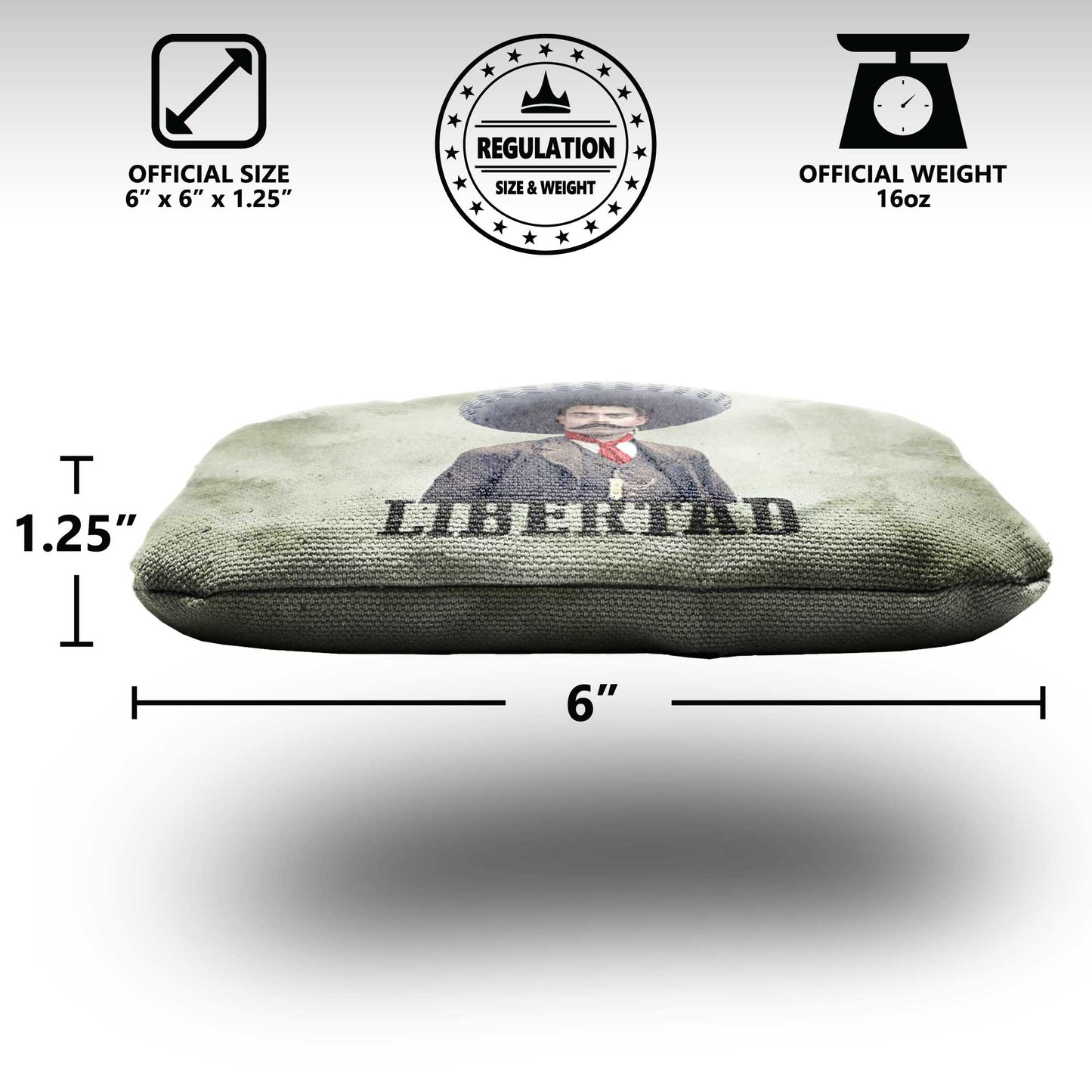 The Zapatas - 8 Cornhole Bags