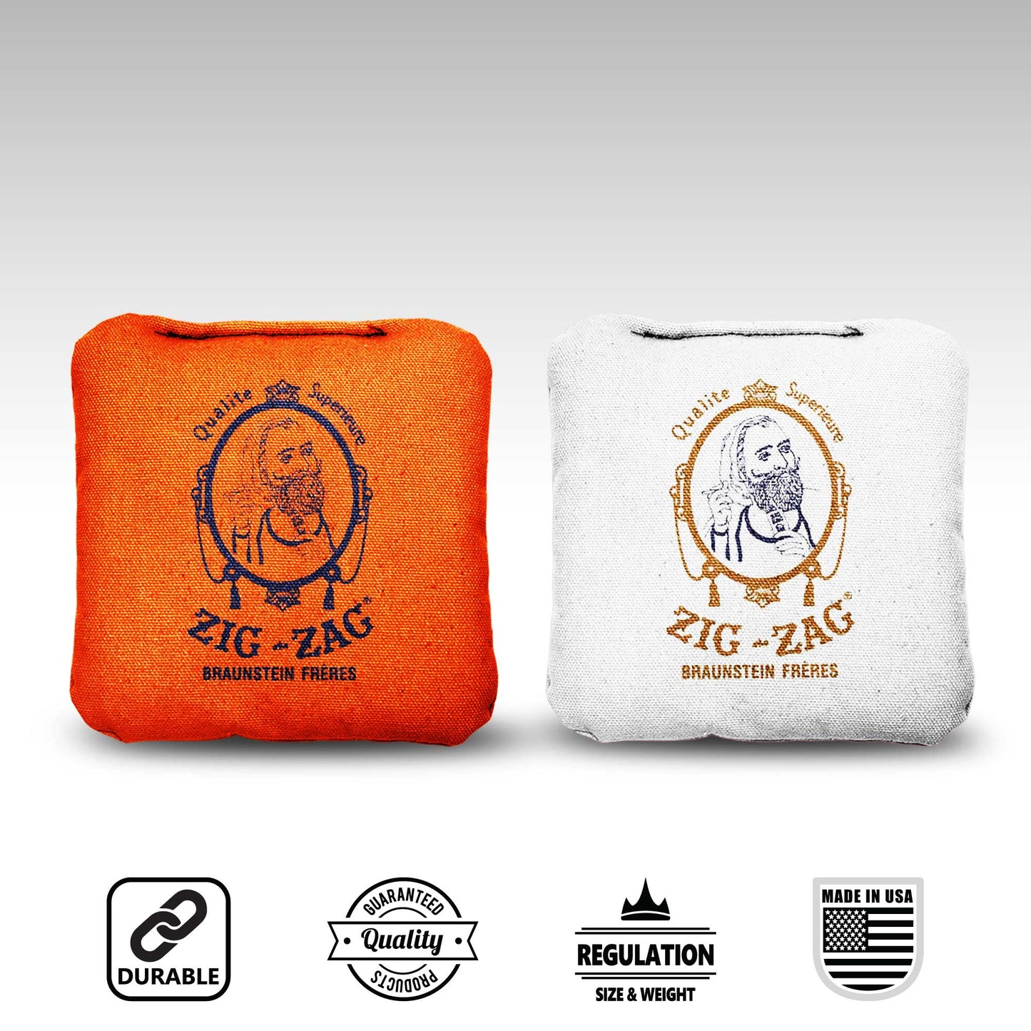 The Zig Zags - 8 Cornhole Bags