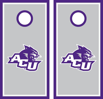 Abilene Christian University Cornhole Decals - Border