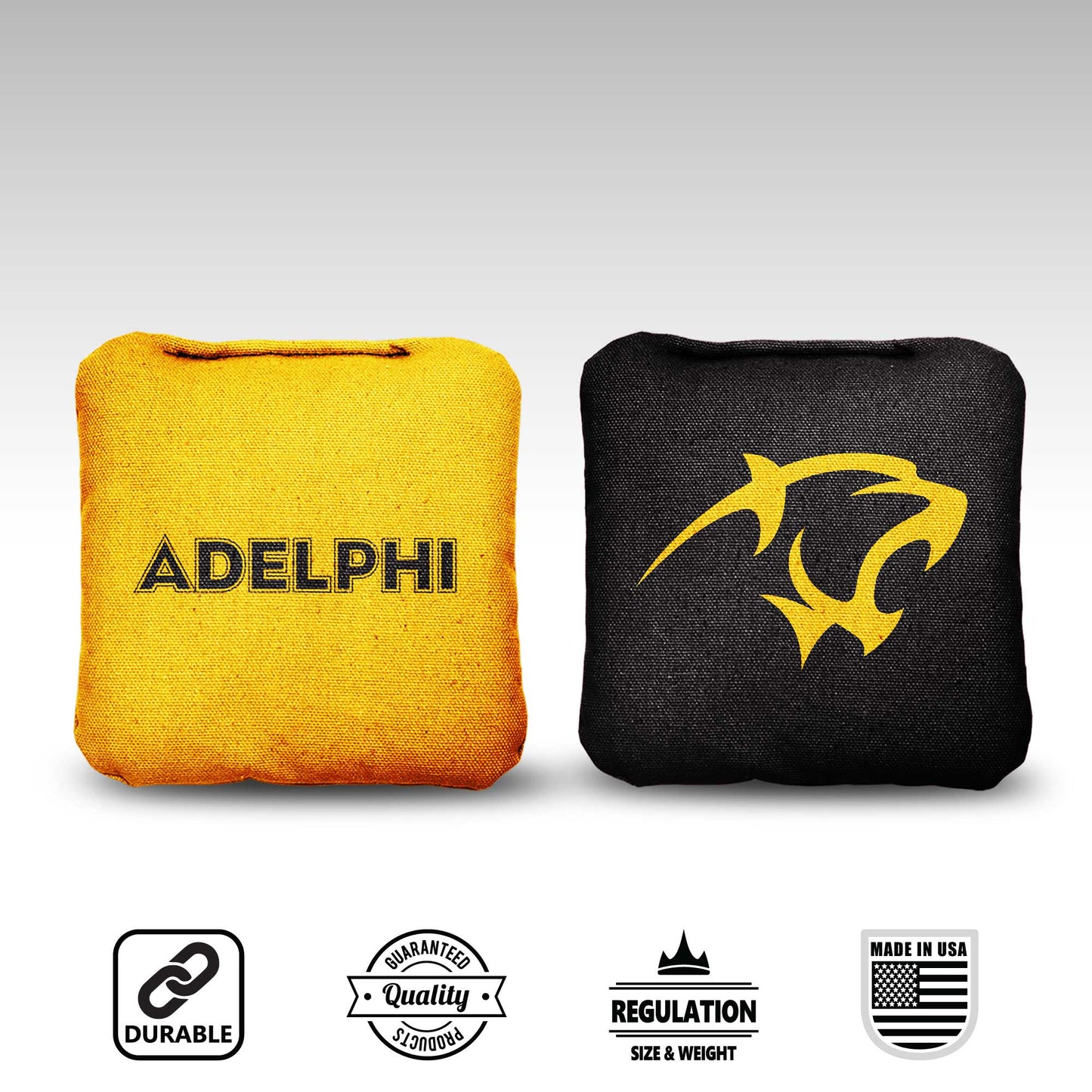 Adelphi University Cornhole Bags - 8 Cornhole Bags