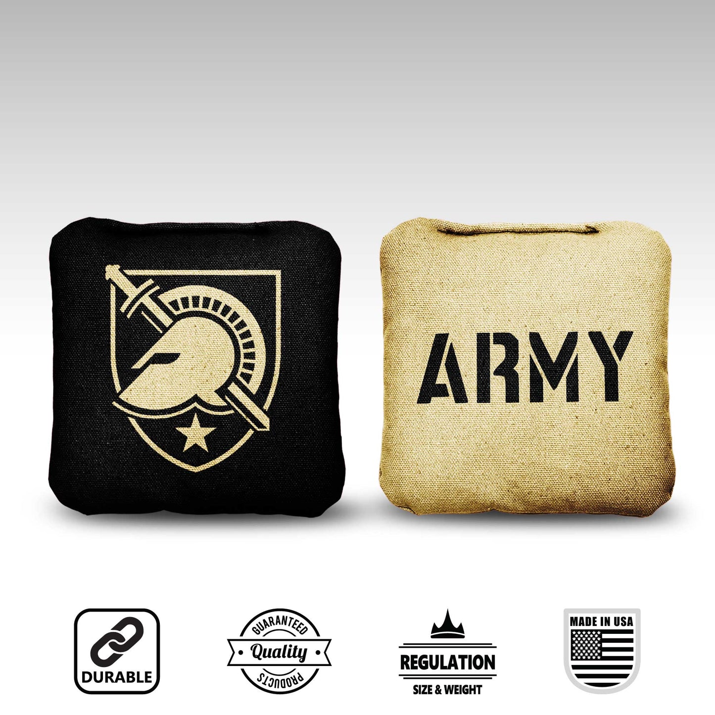 Army Black Knights Cornhole Bags - 8 Cornhole Bags
