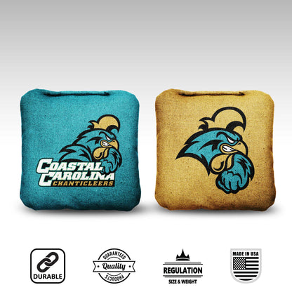 Coastal Carolina University Cornhole Bags - 8 Cornhole Bags