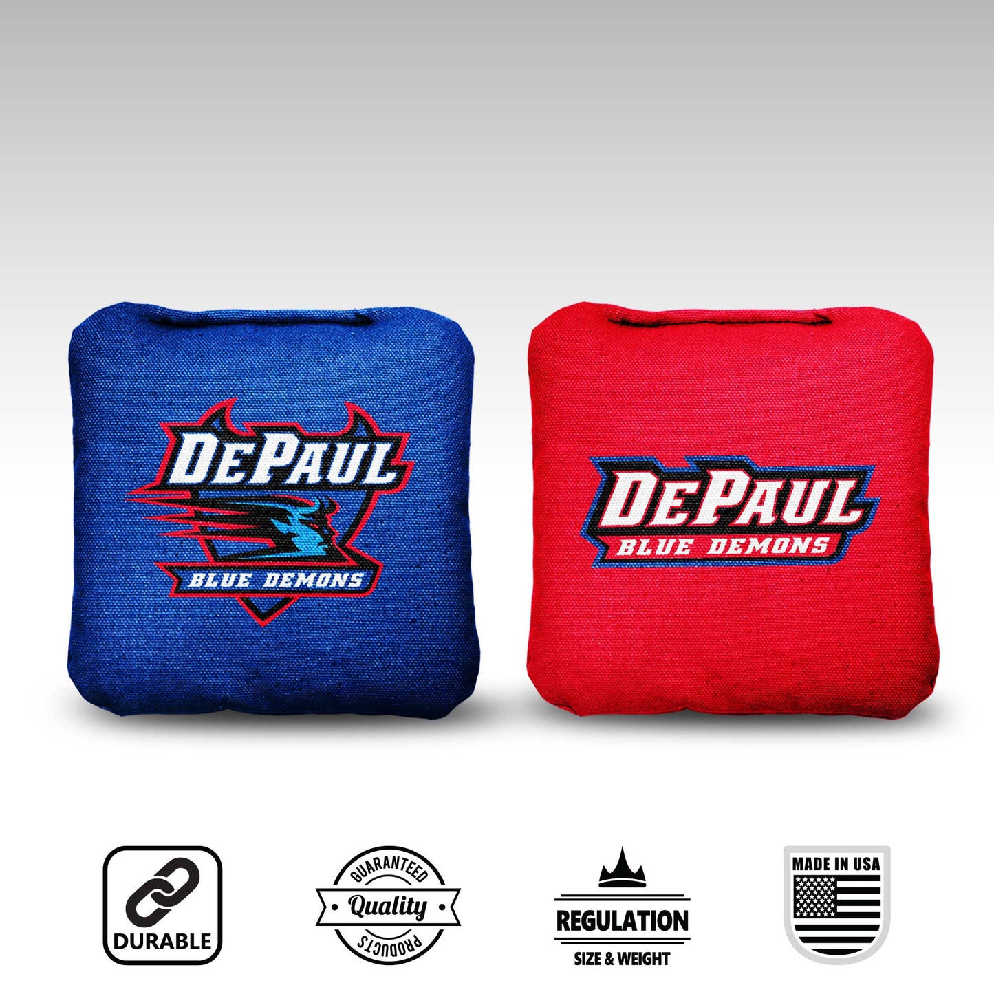 DePaul University Cornhole Bags - 8 Cornhole Bags