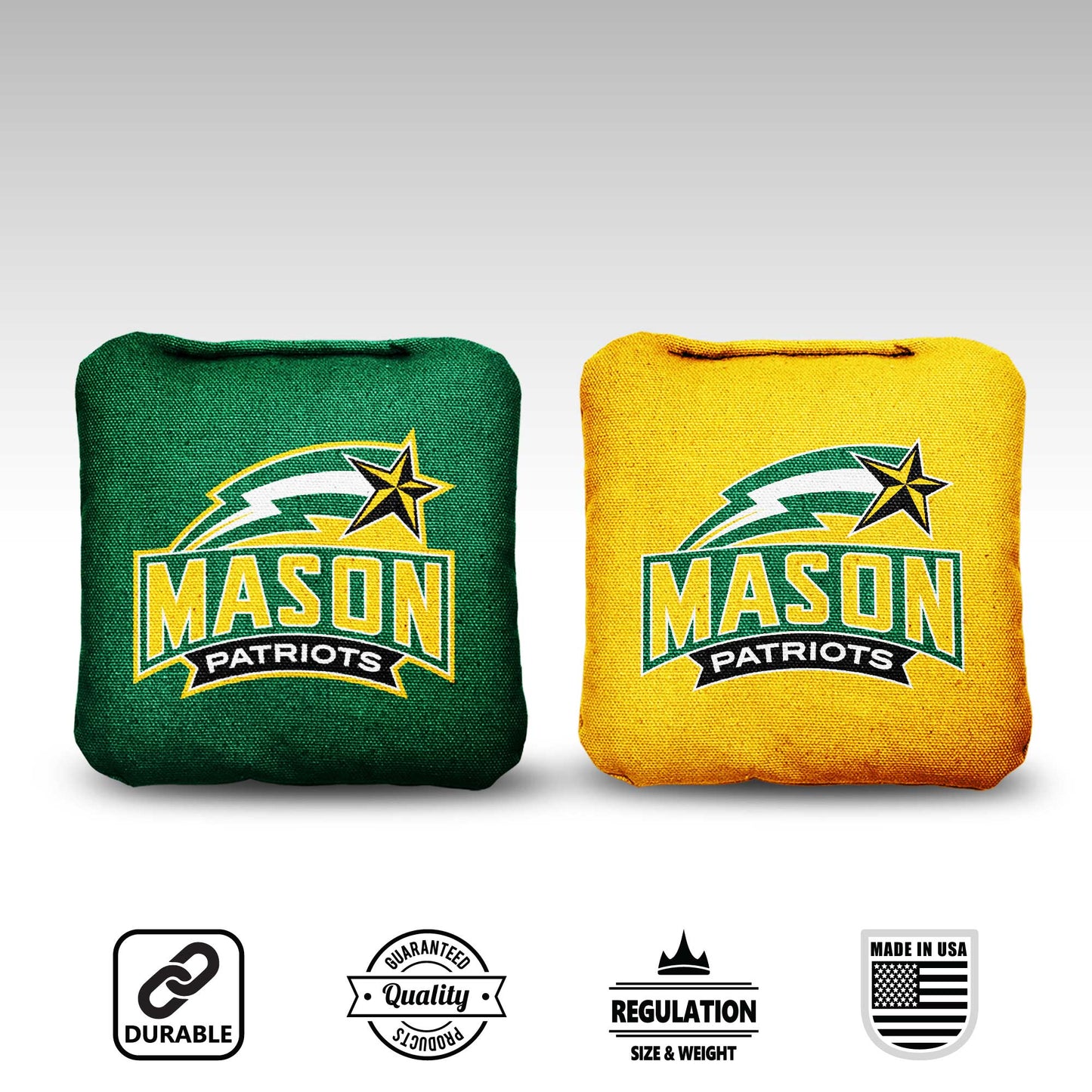 George Mason University Cornhole Bags - 8 Cornhole Bags