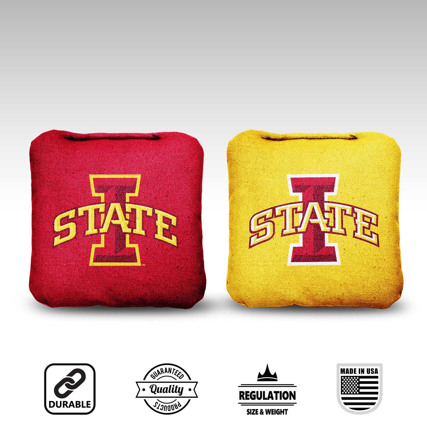 Iowa State University Cornhole Bags - 8 Cornhole Bags