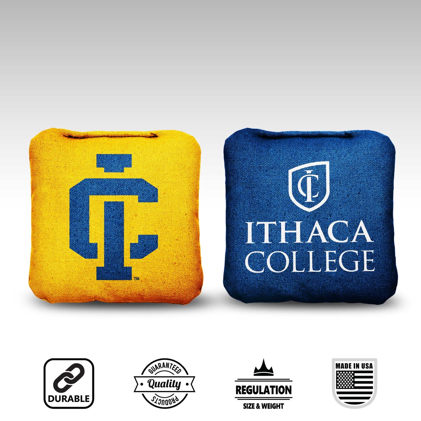 Ithaca College Cornhole Bags - 8 Cornhole Bags