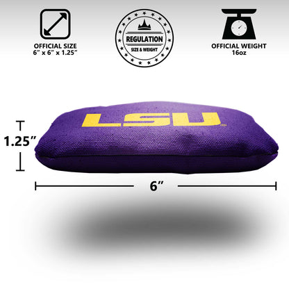 Louisiana State University Cornhole Bags - 8 Cornhole Bags