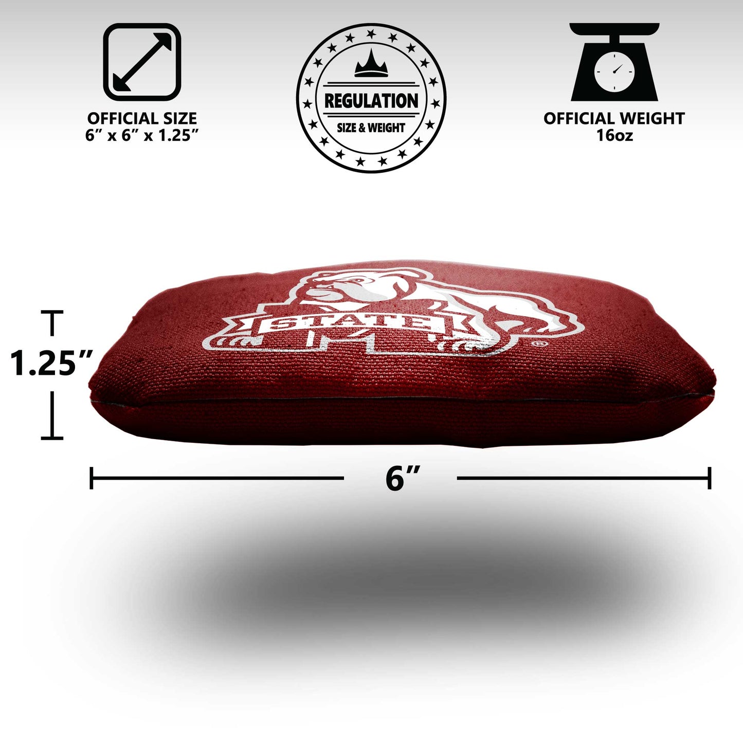 Mississippi State University Cornhole Bags - 8 Cornhole Bags