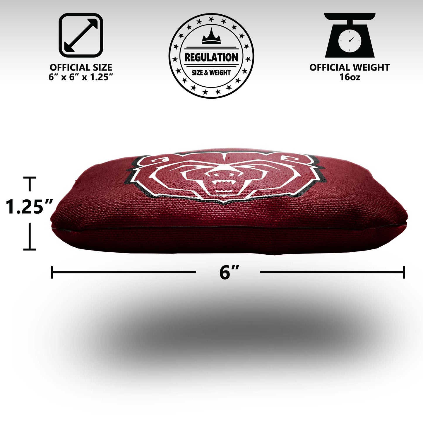 Missouri State University Cornhole Bags - 8 Cornhole Bags