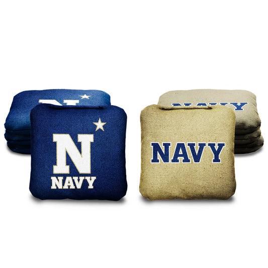 Naval Academy Cornhole Bags - 8 Cornhole Bags
