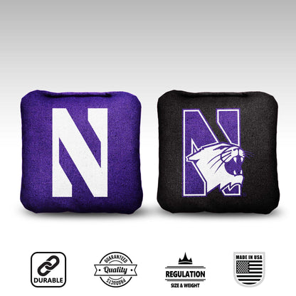 Northwestern University Cornhole Bags - 8 Cornhole Bags