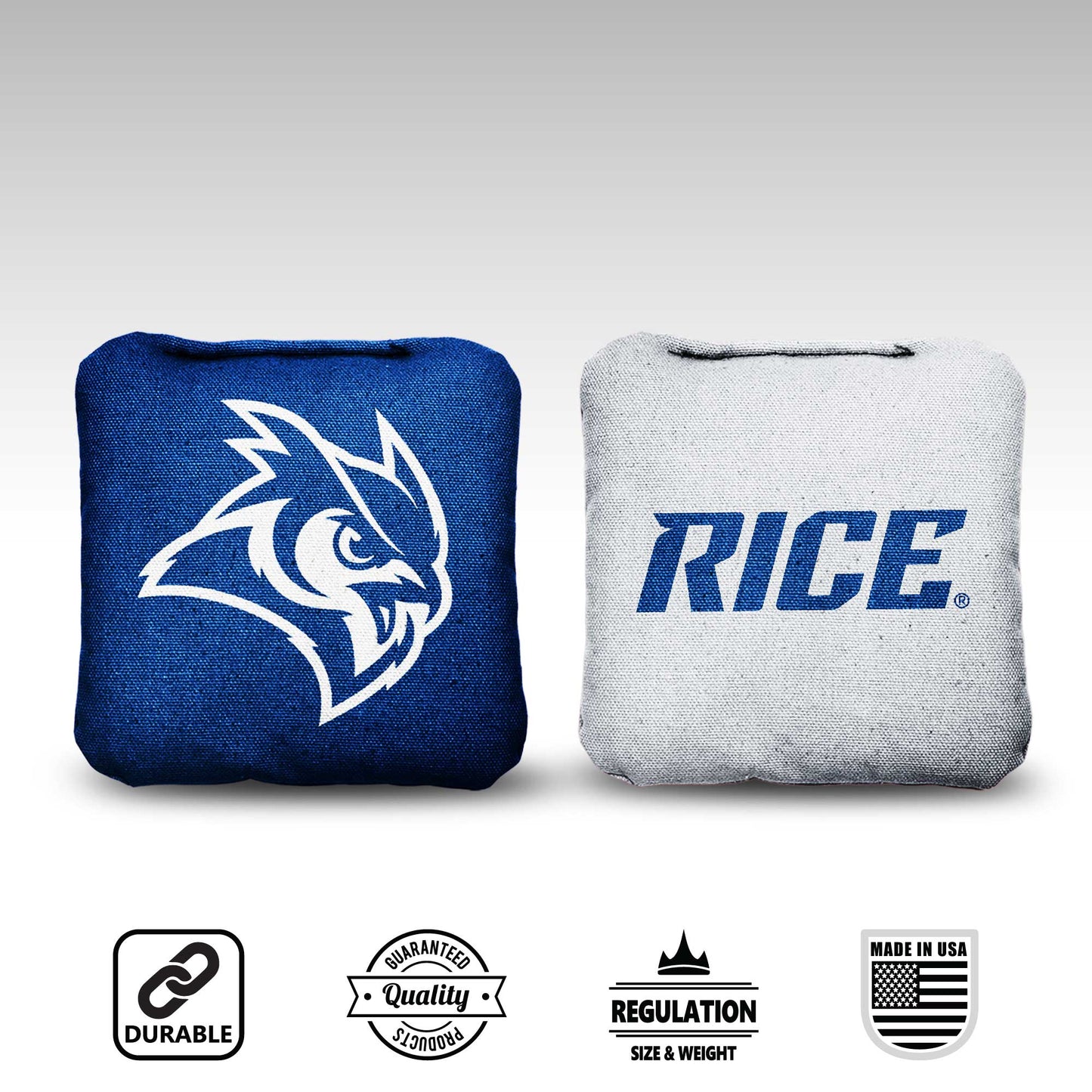 Rice University Cornhole Bags - 8 Cornhole Bags