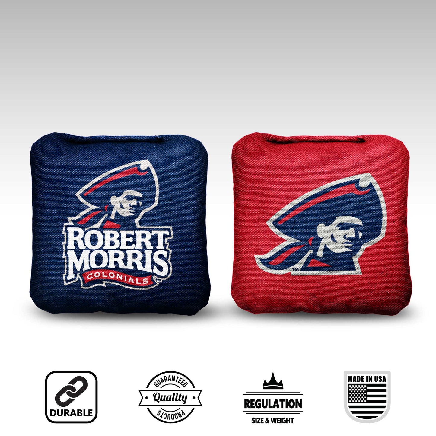 Robert Morris University Cornhole Bags - 8 Cornhole Bags