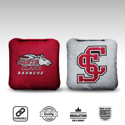 Santa Clara University Cornhole Bags - 8 Cornhole Bags