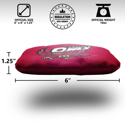 Temple University Cornhole Bags - 8 Cornhole Bags